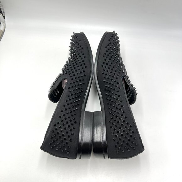 Stacy Adams Mens Size‎ 7.5 7.5M Sabre Black Spiked Studded Slip On Loafers Shoes main image 6